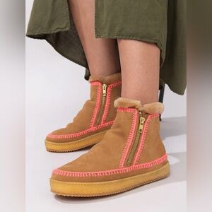 Anthropologie Laidback London Setsu Weather-Resistant Boots Sz 36